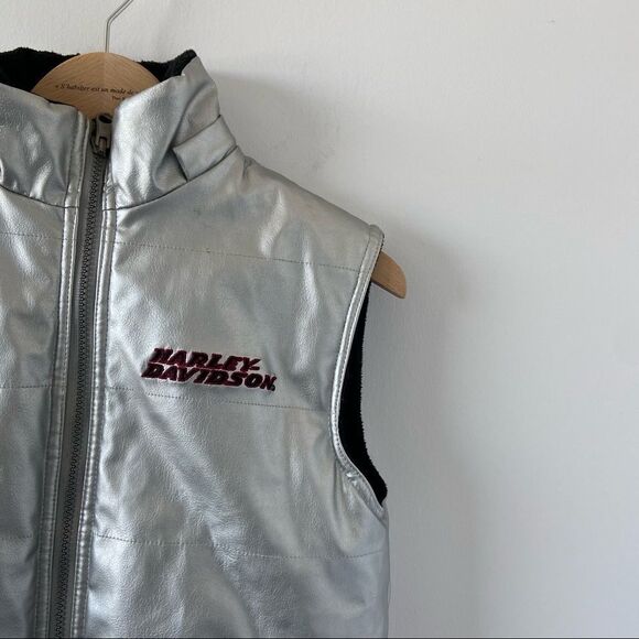 HARLEY Davidson reversible silver vest - Picture 4 of 11
